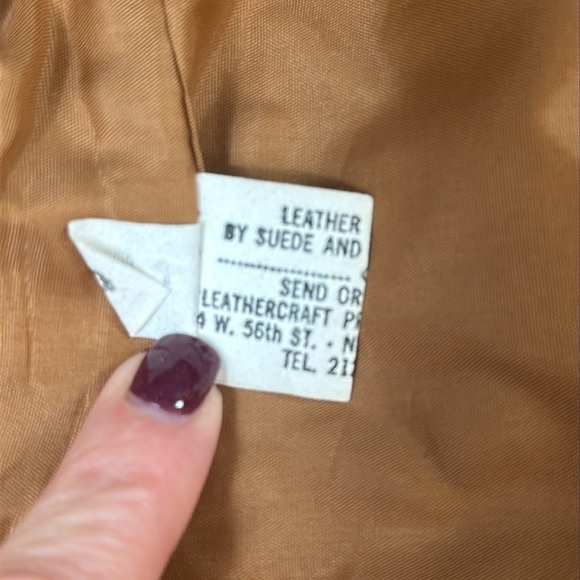 *Bill Atkinson* Vintage Tan Leather Western Vest Size S - Picture 11 of 16